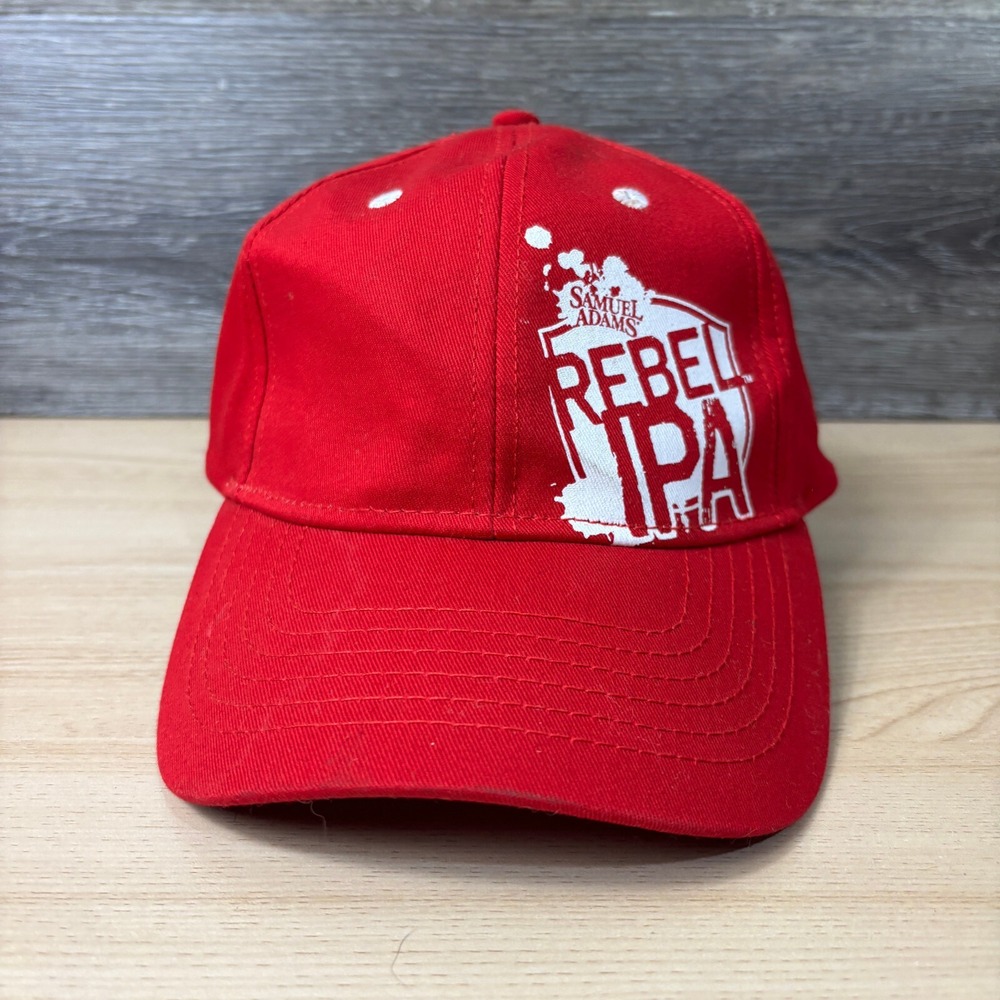 Samuel Adams Hat Cap Snap Back Red Rebel IPA Adjustable‎